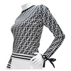 Fendi Zucca Monogram Viscose Sweater