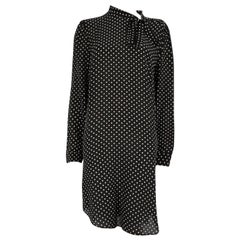 Valentino Rot Valentino Schwarz Seide Polka Dot Kleid Größe XXL