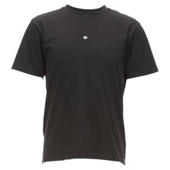 LORO PIANA Hiroshi Fujiwara black cotton white logo tshirt S