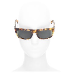 CHROME HEARTS Sluss Bussin silver dagger sword amber sunglasses