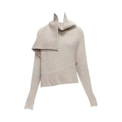 Pull col drapé Phoebe Philo pierre de laine cashmere XS