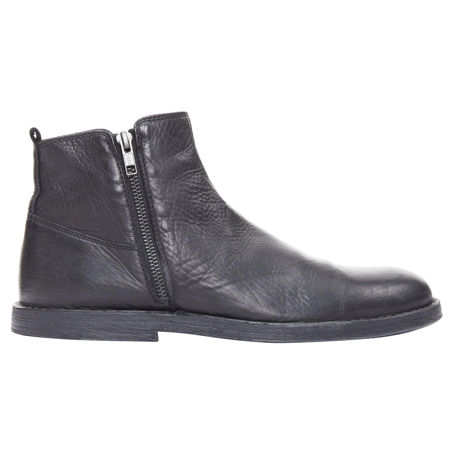 ANN DEMEULEMEESTER Bottines plates à double fermeture éclair EU40,5