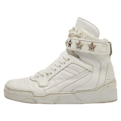 Baskets hautes Tyson Givenchy en cuir blanc, taille 44