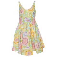 RED Valentino Multicolor Floral Print Crepe Mini Dress M