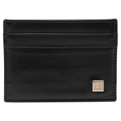 Dunhill Black/Brown Leather Card Holder