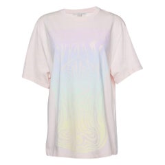 Stella McCartney Pink Graphic Print Cotton Crew Neck  T-Shirt S