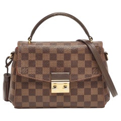 Louis Vuitton Damier Ebene Canvas Croisette Bag