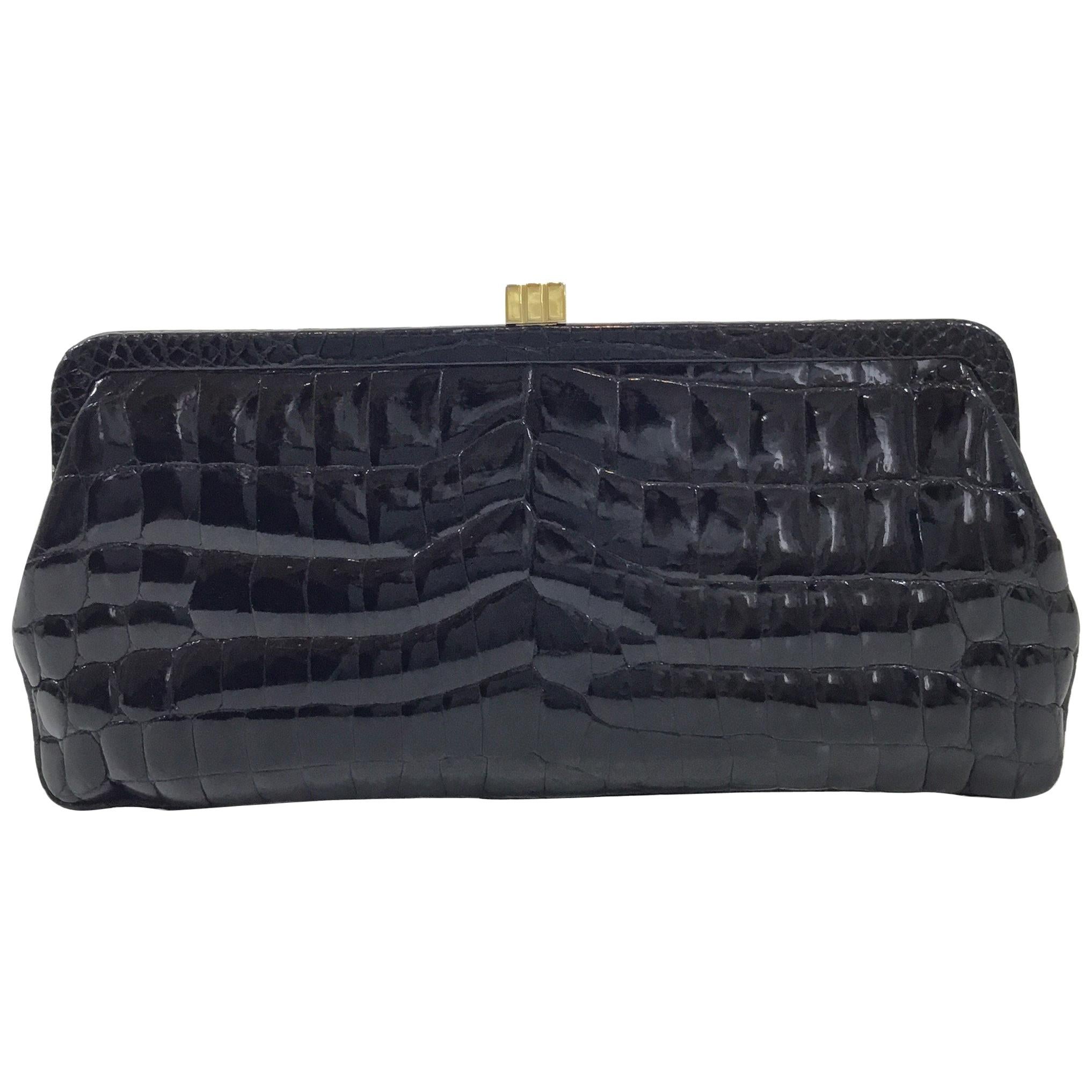 Lambertson Truex Croc Clutch