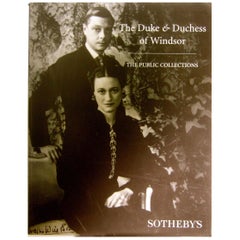 The Duke & Duchess of Windsor's Sotheby's Estate Auction Catalog Circa 1997