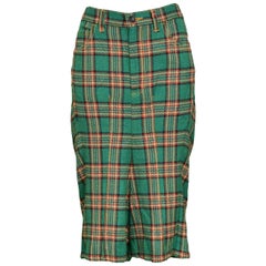 Junya Watanabe Green Tartan Shorts, 2004