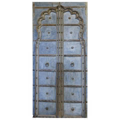 Indian Mughal Arched Teak Doors