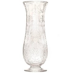 Art Nouveau Rock Crystal Vase by Webb