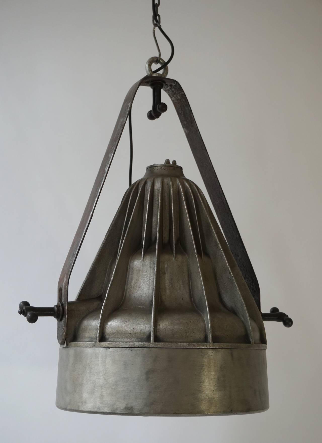 English Rare Large Industrial Light