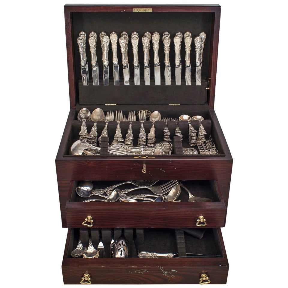 Louis XV Reed & Barton Silver Flatware Set