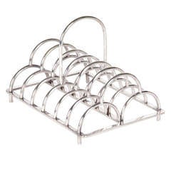 Christopher Dresser / James Dixon “Triple Arch” round handle toast rack c.1881