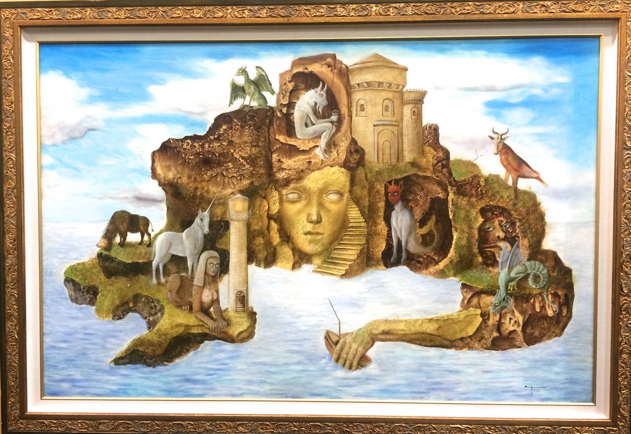 La Mujer Isla Surrealist Painting