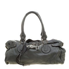 Chloe Mousse Leather Oversized Paddington Satchel