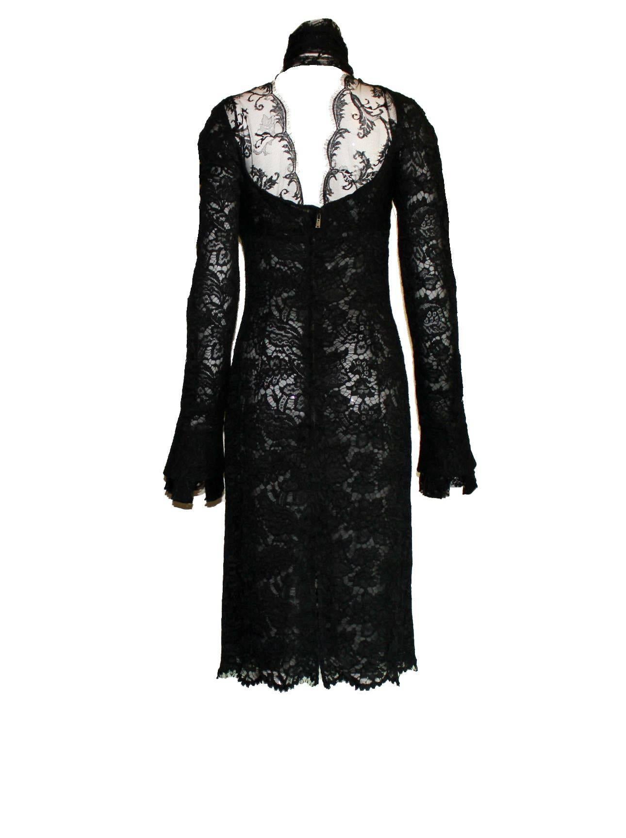 ysl lace dress