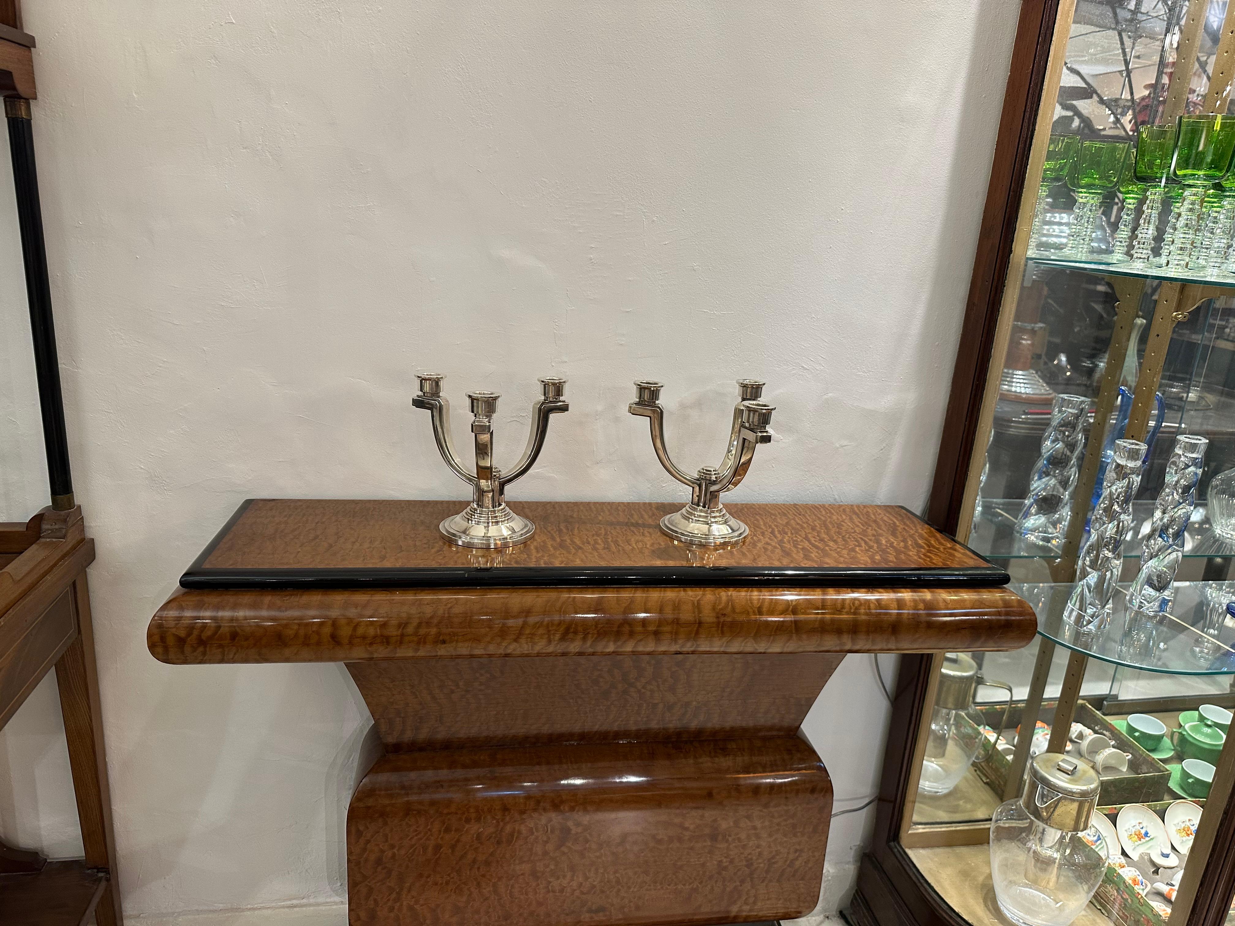 Big Pair of Candelabras, Art Deco, Sign: France For Sale 4