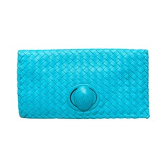 Bottega Veneta Intrecciato Turn-Lock Clutch - '10s