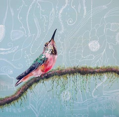 "Maestro" (2023) by Carrie Goller, Original Oil Painting of Bird