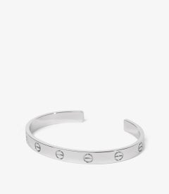 Cartier 18ct White Gold Love Cuff Bangle