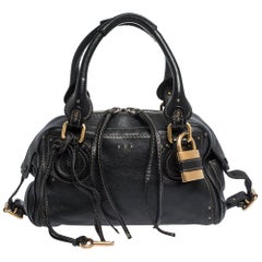 Chloe Black Leather Paddington Satchel