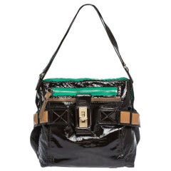 Chloe Black Patent Leather Audra Tote