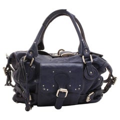 Chloe Navy Blue Large Paddington Tote