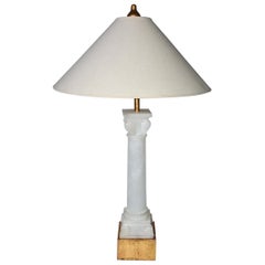 Classical Alabaster Column Lamp