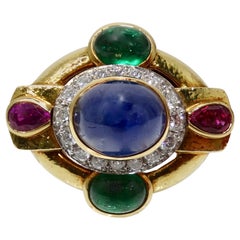 David Webb Sapphire Ring 