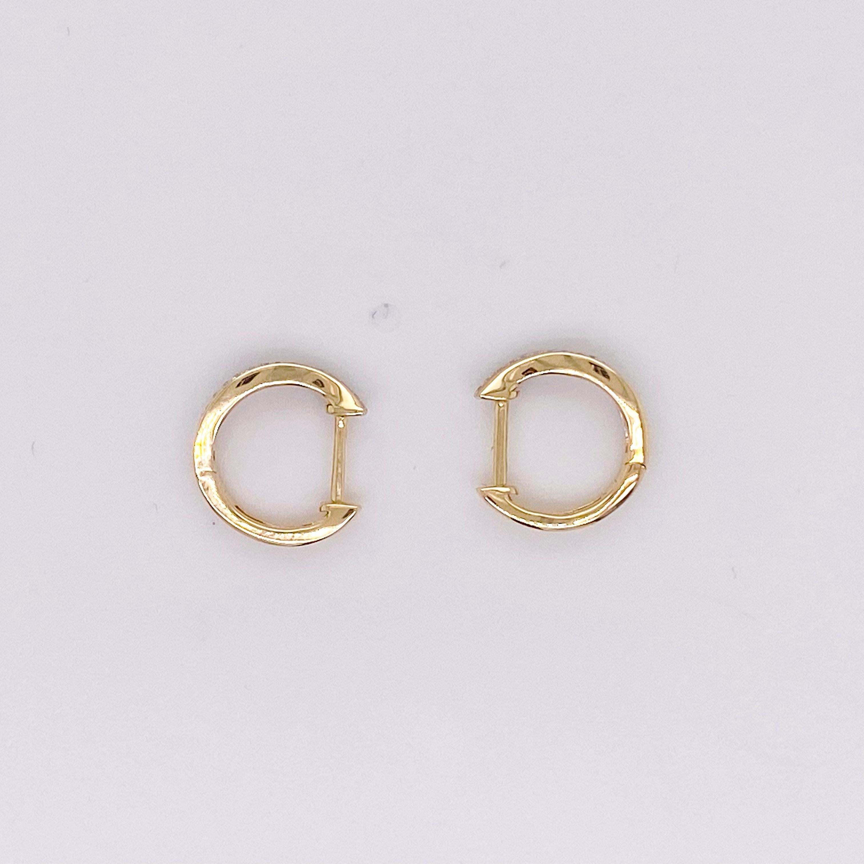 diamond earring huggies hoops