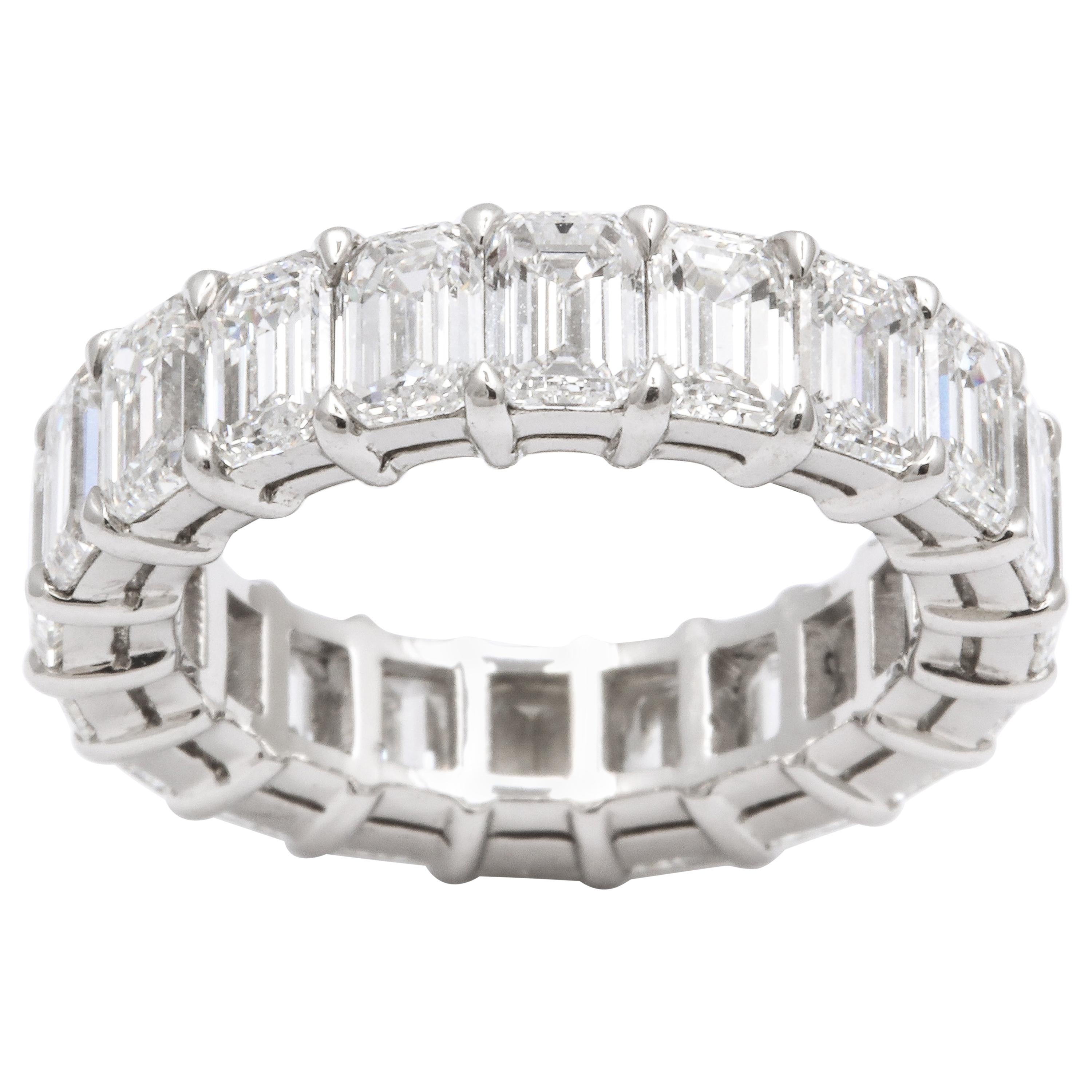 Emerald Cut Diamond Eternity Band