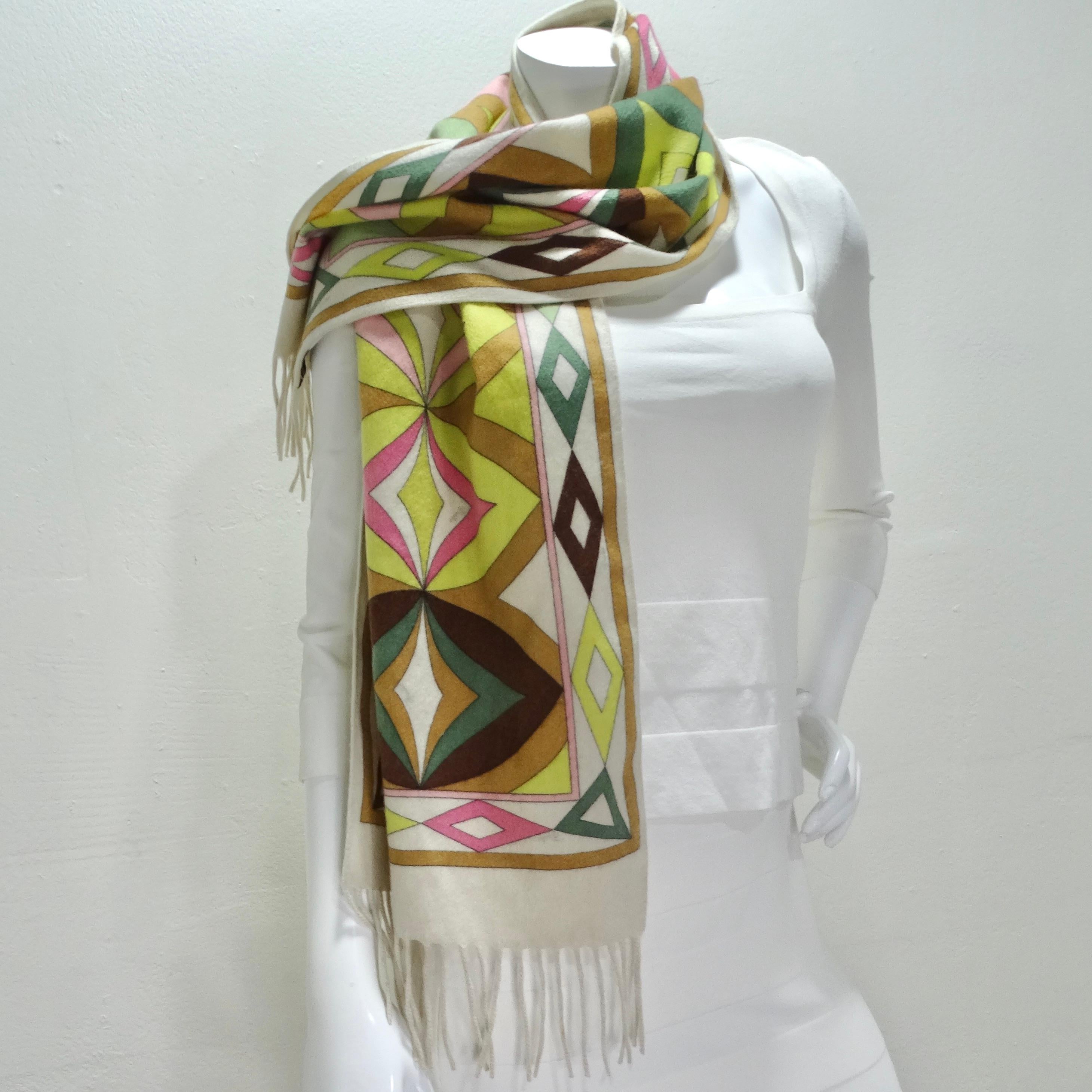 Women's or Men's Emilio Pucci 1980s Cashmere Scarf For Sale