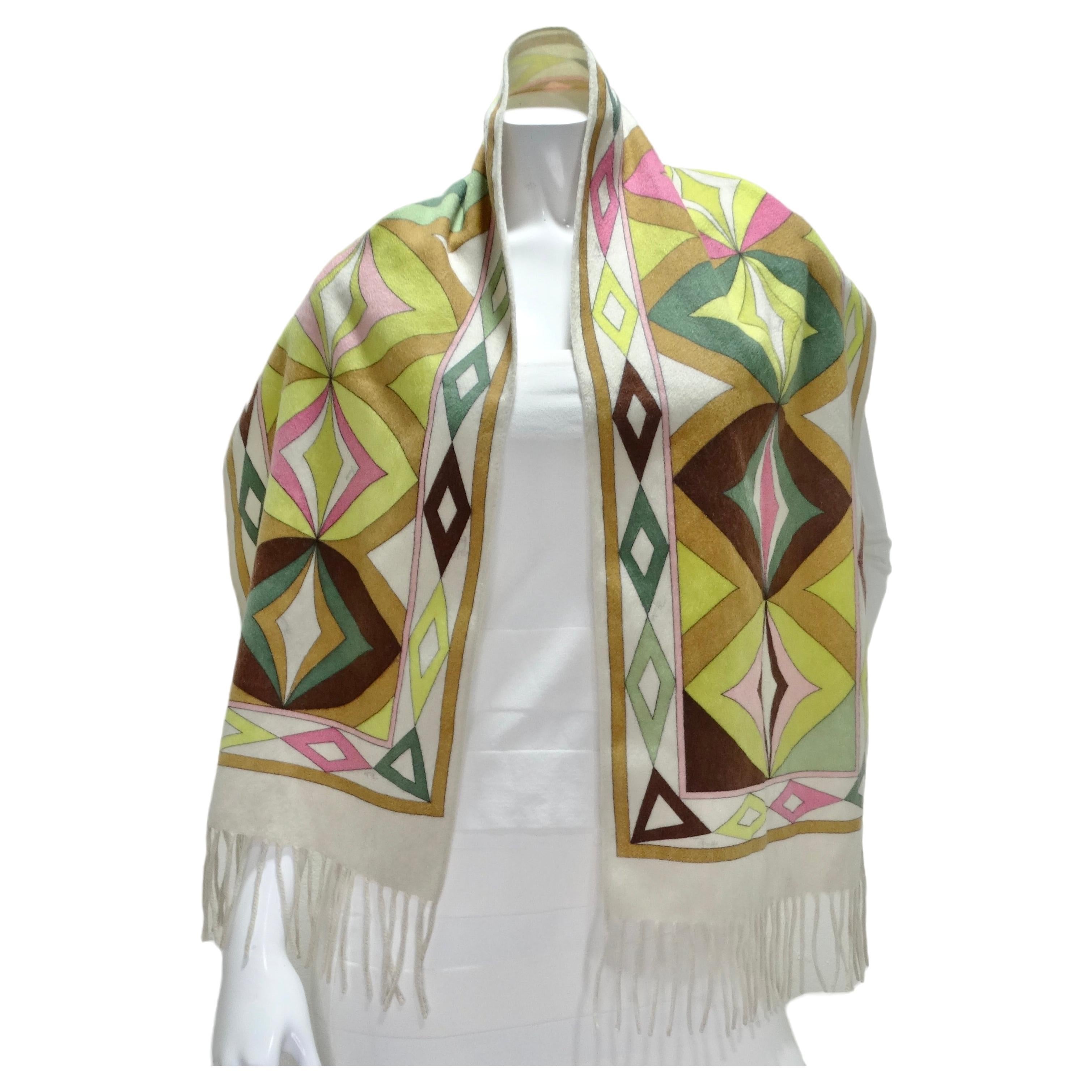 Emilio Pucci 1980s Cashmere Scarf