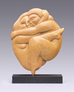 Omhelzing Klein Embrace Small Bronze Sculpture Love Hug Contemporary