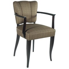 Eugene Printz Pair of Ebonized Armchairs