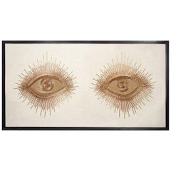 Eyes Hand-Beaded Wall Art