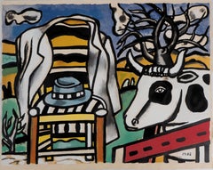  Chair, Hat and Cow - Lithograph and Stencil, 1959