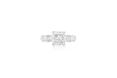 GIA Certified 3.01 Carat Radiant Cut Diamond Engagement Ring