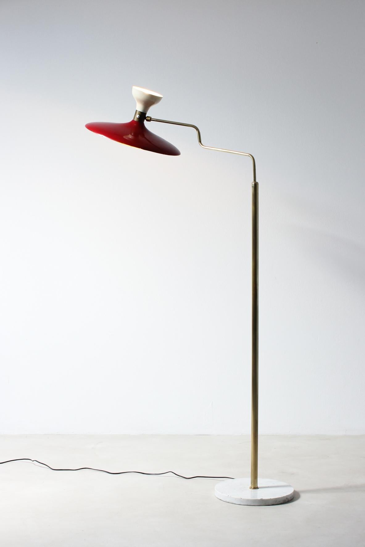 Mid-Century Modern Gilardi e Barzaghi, floor lamp with two lights  For Sale