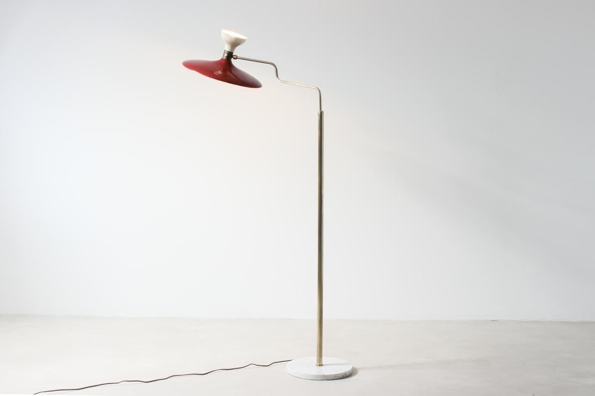 Italian Gilardi e Barzaghi, floor lamp with two lights  For Sale