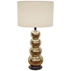 Glaze Ceramic Stacked Ball Table Lamp