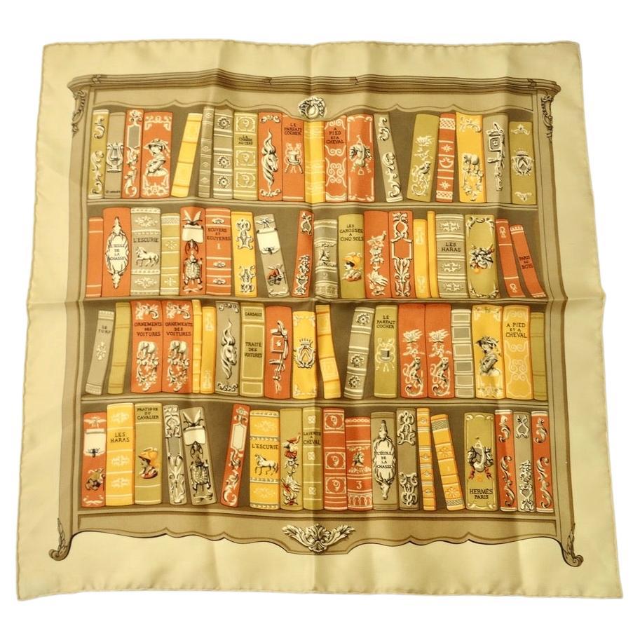 Hermes Bibliotheque Silk Scarf