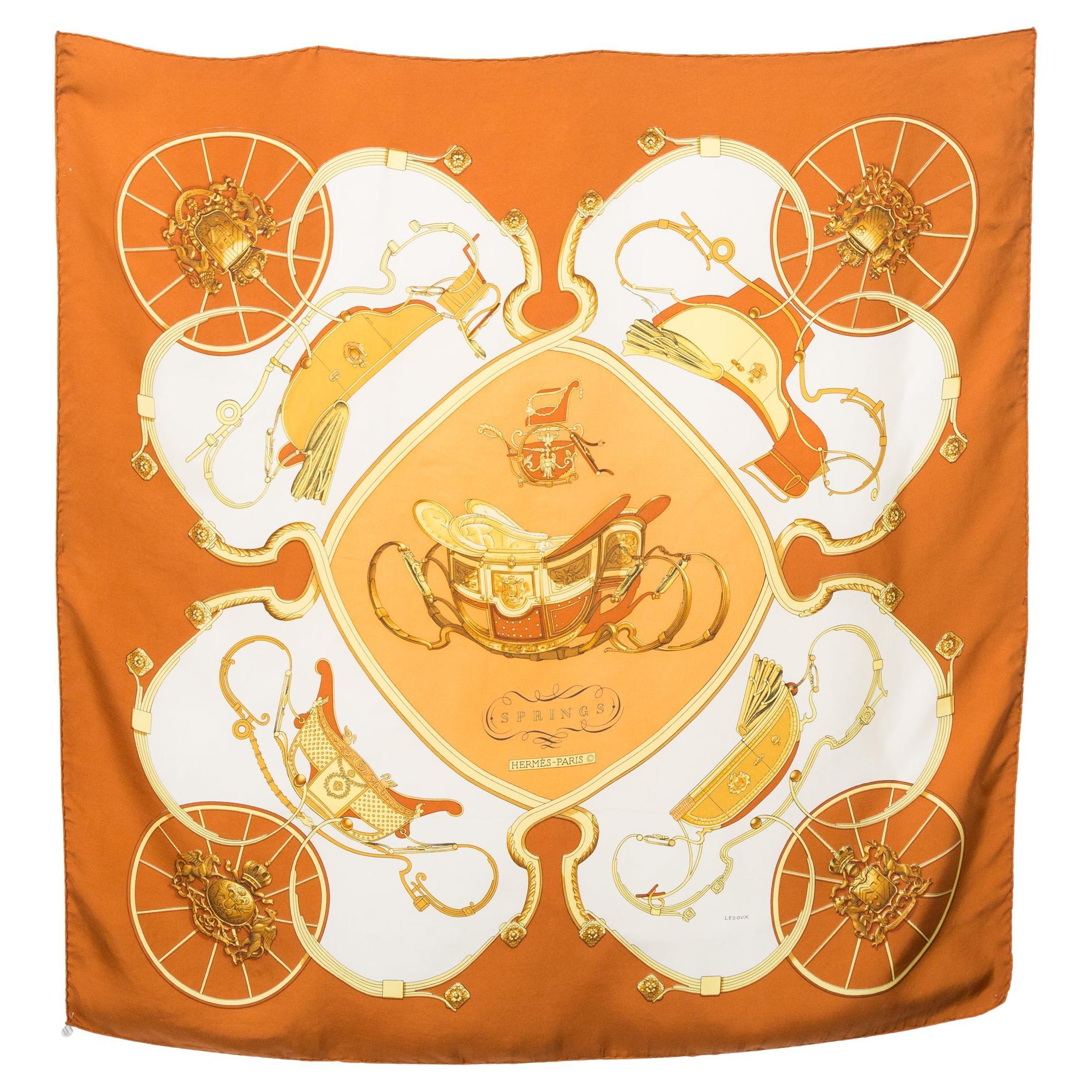 1981 Hermes Springs by P Ledoux Silk Scarf