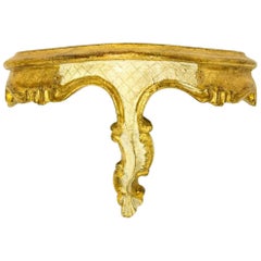 Italian Florentine Style Giltwood Wall Bracket