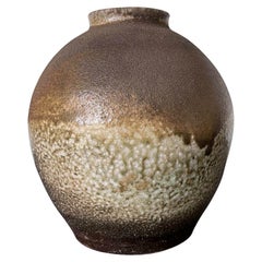 Japanese Shigaraki Jar for Ikebana by Shiho Kanzaki