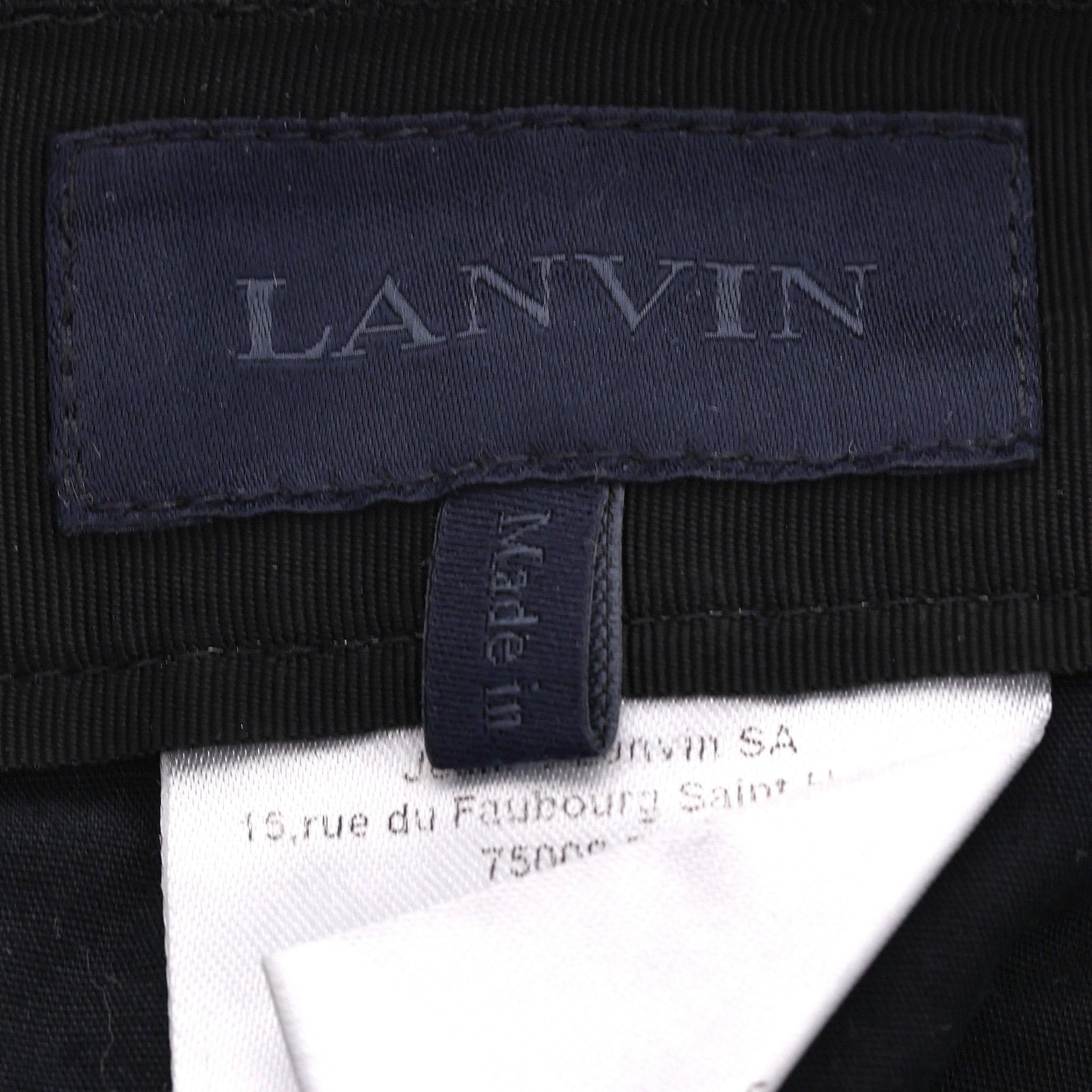 Lanvin Cotton Trousers With Zipped Cuffs For Sale 1