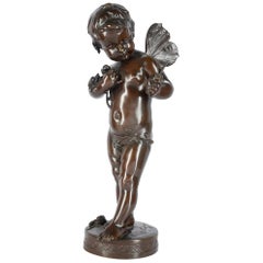 Large Bronze 19th Century Cherub