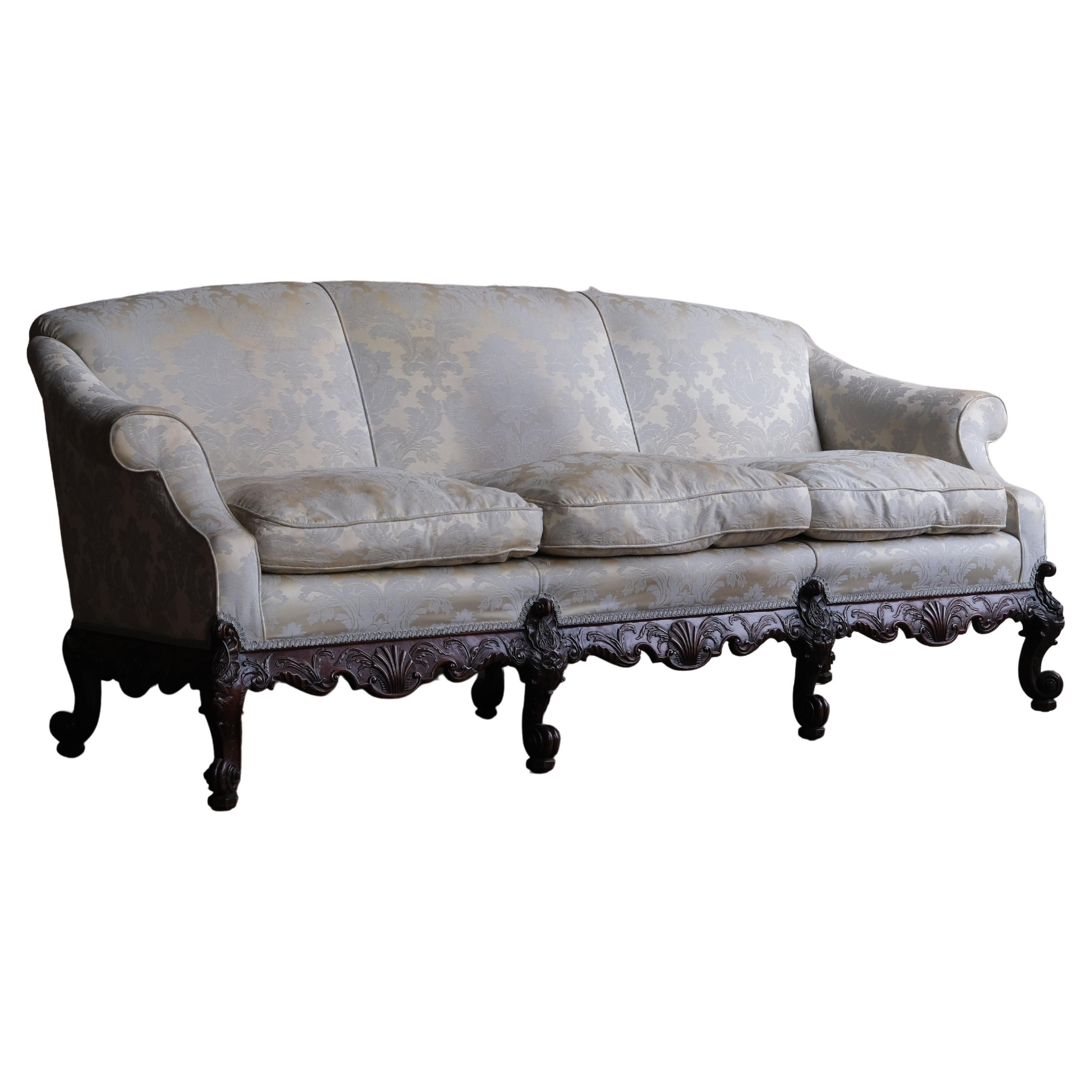 Large Country House 3 Seater Sofa For Sale